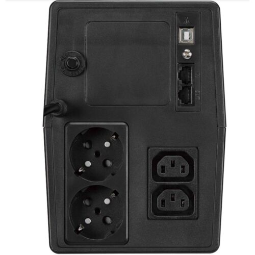ДБЖ FSP iFP-2000, 2000VA,1200W,SCHUKO*2+IEC*2,12V/9AH*2,LCD VERSION,230V,CE,EAC - Зображення 3