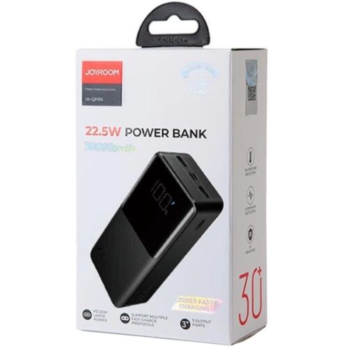 УМБ Joyroom 30000mAh 30W, 22.5W PD QC3.0 AFC black - Зображення 5