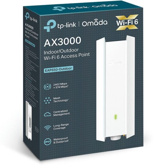 Точка доступу TP-Link EAP650-Outdoo AX3000, 1xGE LAN, PoE, Passive PoE - Зображення 5