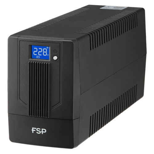 ДБЖ FSP iFP-600, 600ВА/360Вт, USB, LCD, 2хSchuko, AVR, Black - Зображення 2