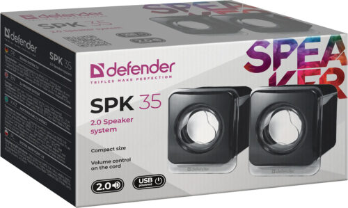 Акустична система 2.0 Defender SPK 35, 5Вт, чорна, USB - Зображення 4