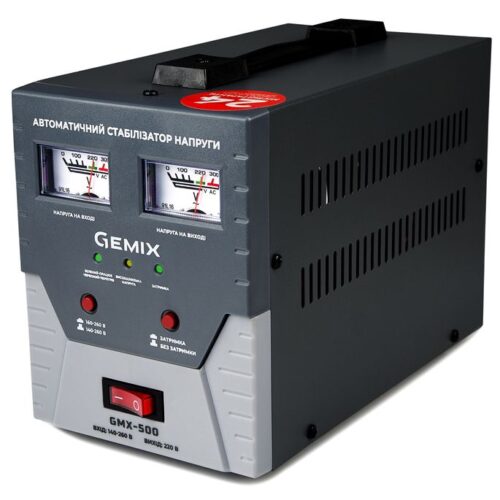 Стабілізатор напруги Gemix GMX-500, 500ВА/350Вт - Зображення 2