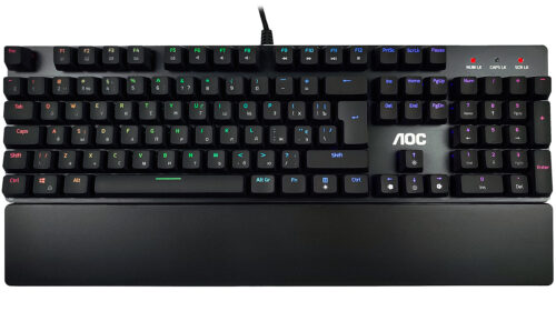 Клавіатура ігрова механічна AOC GK500 Gaming RGB USB (Outemu Red Switch)
