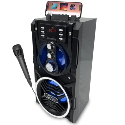 Акустична система 1.0 Media-Tech 18W, Bluetooth/FM/AUX/SD/USB/КАРАОКЕ чорна - Зображення 5