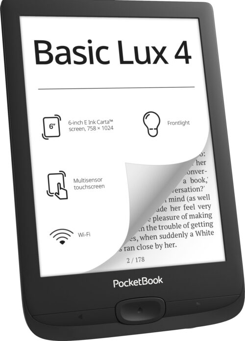 Електронна книжка PocketBook Basic Lux 4 (PB618), Black - Зображення 2