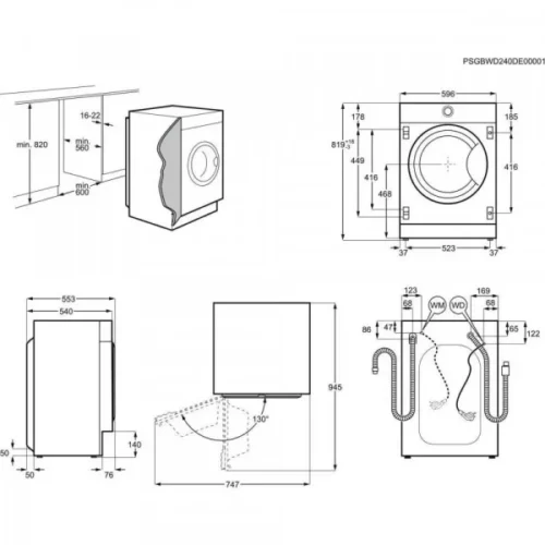 Прально-сушильна машина ELECTROLUX EW7WN368SPI - Зображення 7