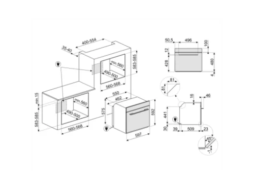 Духовка електрична SMEG SOP6602TNR - Зображення 2