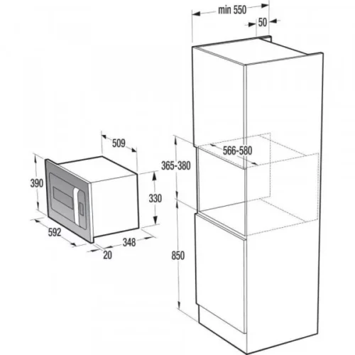 Мікрохвильова піч Gorenje BM235ORAB - Зображення 2