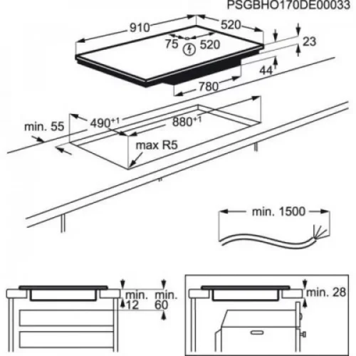 Варильна поверхня електрична Electrolux EIV9467 - Зображення 4