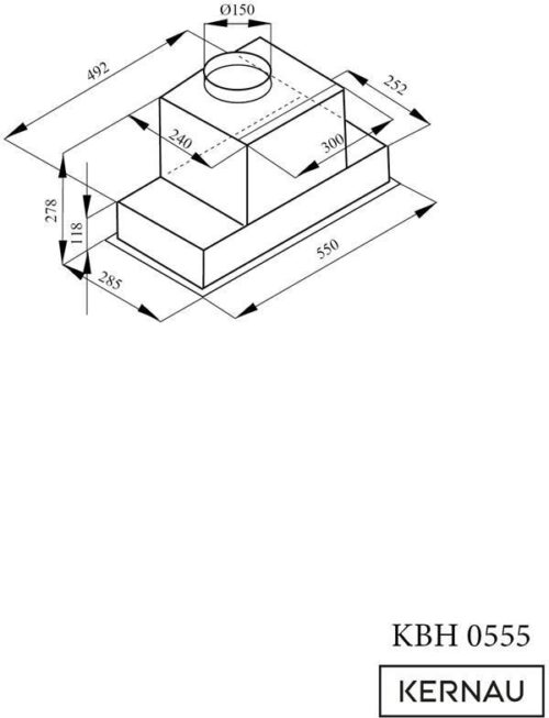 Витяжка Kernau KBH 0555 B BLDC Glass - Зображення 6